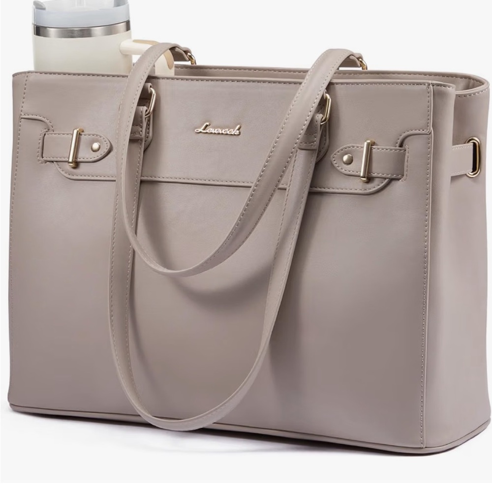 Lovevook Taupe Tote Bag for Women